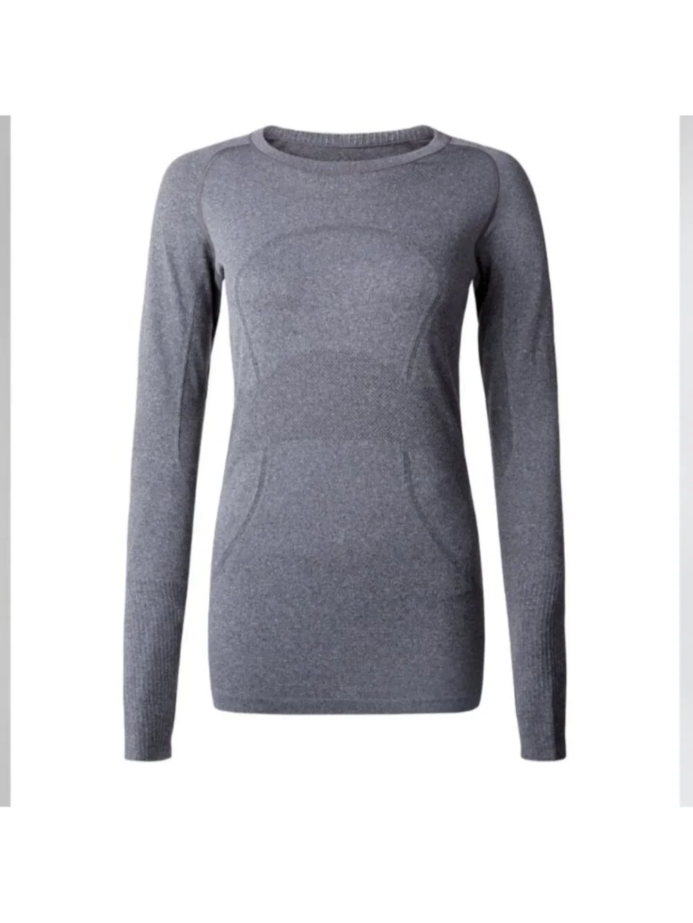Lululemon Swiftly Tech Long Sleeve Heathered Black